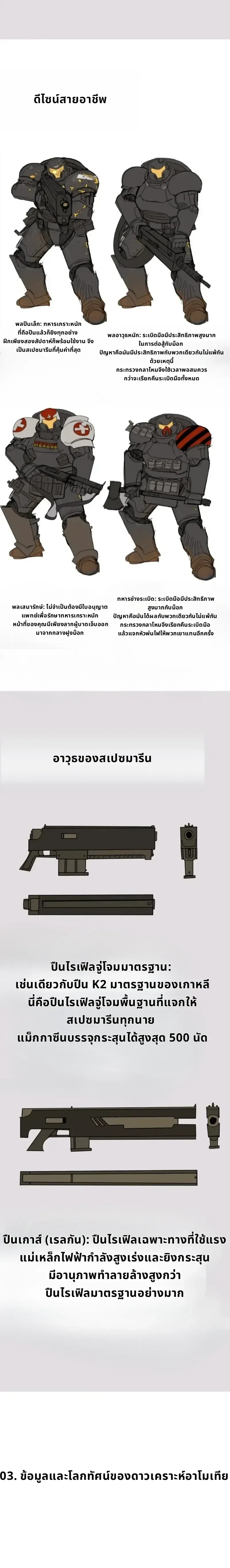 A Space Marine Gets a Status Windowอสเปซมารีนผู้ปลุกหน้าต่างสถานะ ตอนที่ 10 หน้า 52