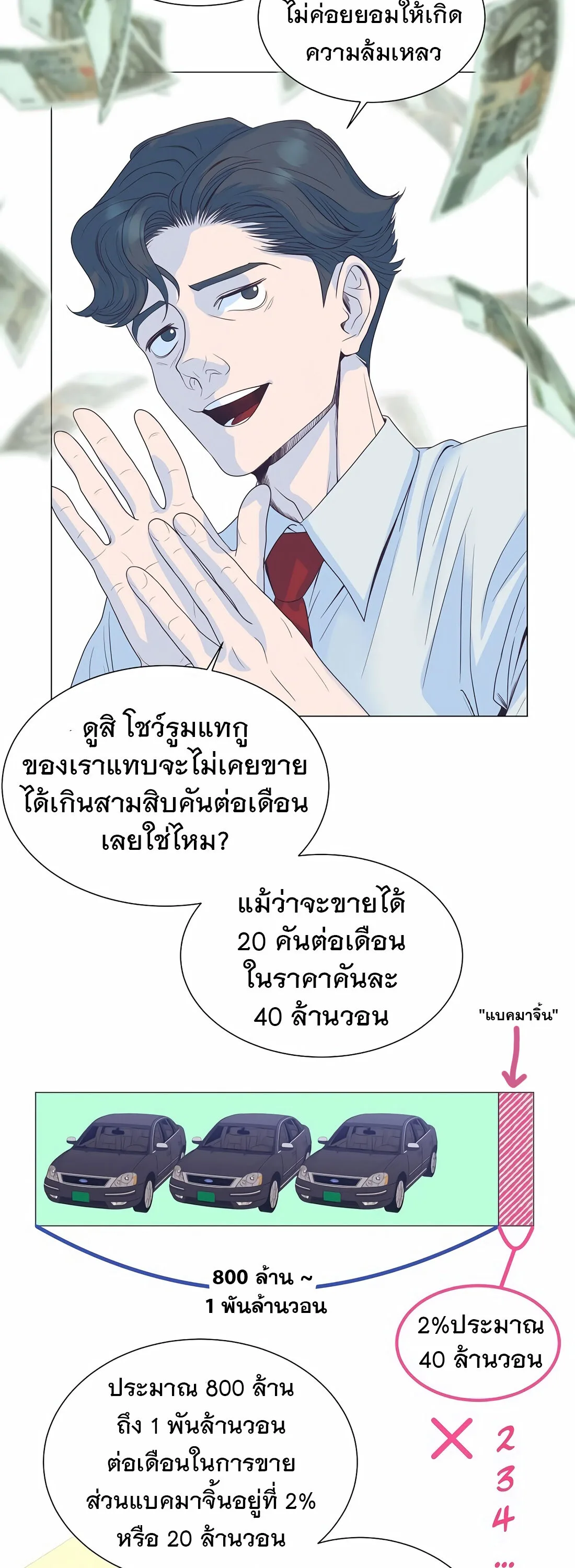 I Became a Genius in Sales ฉันกลายเป็นอัจริยะด้านการขาย ตอนที่ 9 หน้า 8